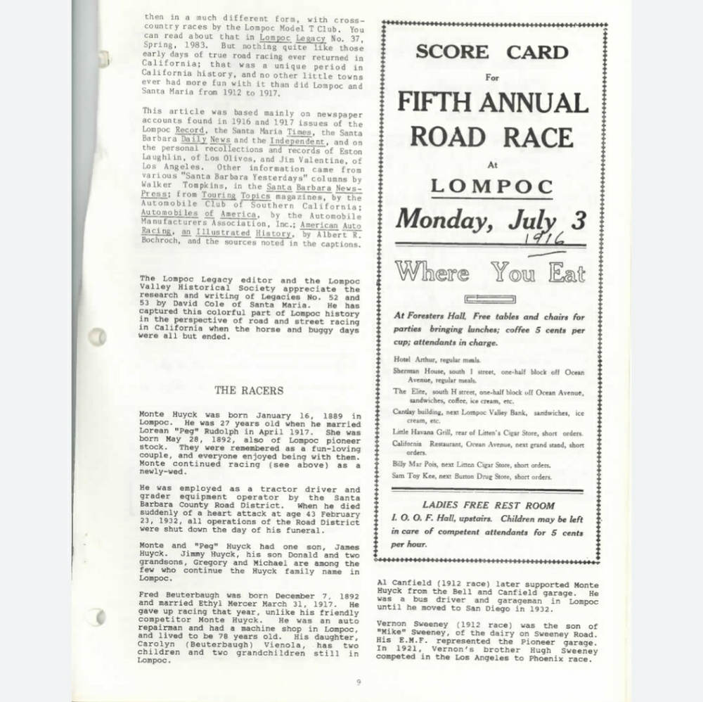 Relisted -Antique Lompoc CA July 3rd 1916 button pin race - Picture 15 of 15